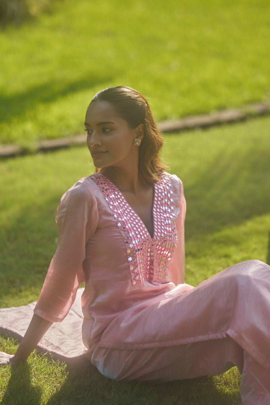 Tishya suit Pink