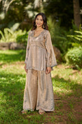 Sanjh grey peplum short kurti