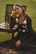 Tani black flared single kurti
