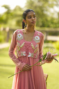 Tani pink flared single kurti